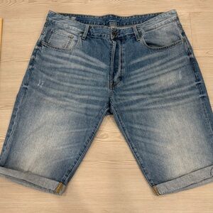 G-Star Light Blue Jean Shorts
